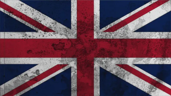 United kingdom flag old texture — Stock Photo, Image