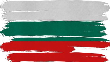 Bulgaristan Bayrağı renkli yatay doku