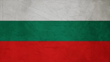 Bulgaristan Bayrağı ahşap doku üzerinde dikey renkli