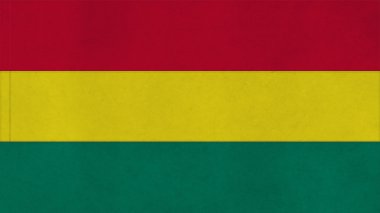 Dikiş ile Bolivya bayrak doku