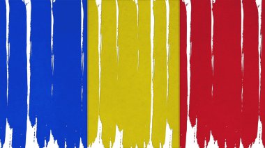 Çad Bayrağı renkli dikey doku