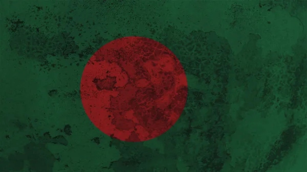 Bangladesh flagga gammal textur — Stockfoto