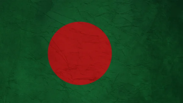 Bangladesh flagga kräppapper textur — Stockfoto