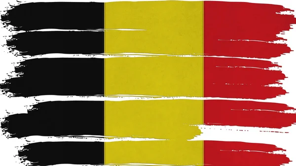 Βελγική σημαία με χρωματιστή οριζόντια υφή — Φωτογραφία Αρχείου