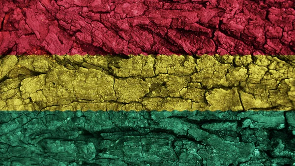 Bolivya Bayrağı kaba doku — Stok fotoğraf