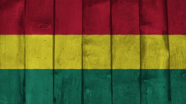 Bolivia Bandiera sulla consistenza del legno — Foto Stock