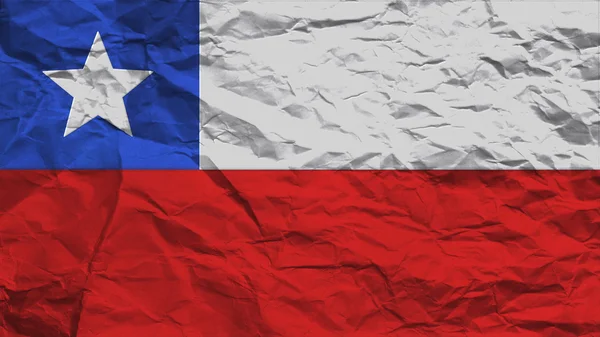Chile bandeira textura de papel com costura — Fotografia de Stock