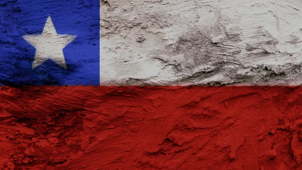 Chile Bandeira pintura textura — Fotografia de Stock