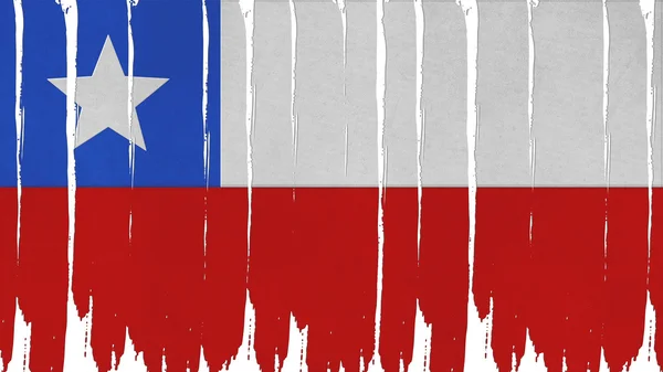 Chile Bandeira textura vertical matizada — Fotografia de Stock