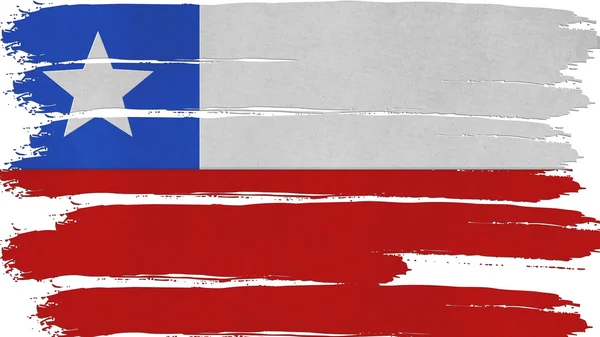 Chile Bandeira tingida textura horizontal — Fotografia de Stock