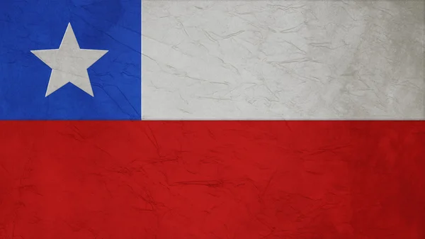 Chile Bandeira Crepe Textura de papel — Fotografia de Stock