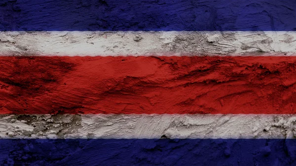 Costa Rica Bandeira pintura textura — Fotografia de Stock