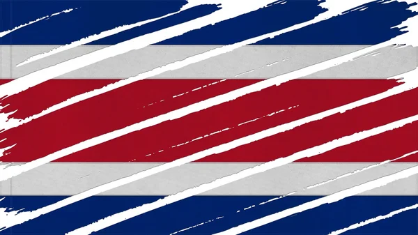 Costa Rica Flagge getönte Textur — Stockfoto