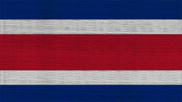 Costa rica flag japan matt textur — Stockfoto