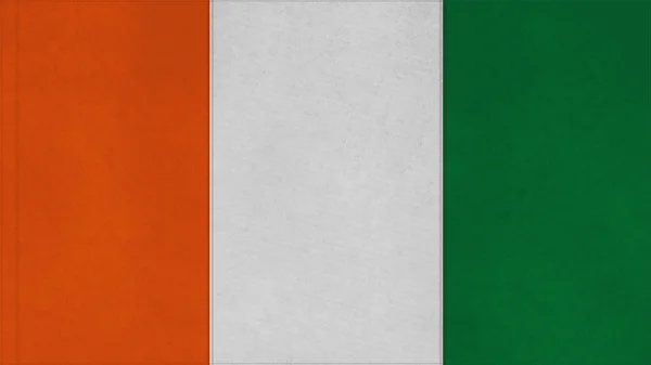 Costa do Marfim Textura da bandeira — Fotografia de Stock