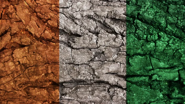Cote d 'Ivoire Flagge raue Textur — Stockfoto