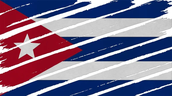 쿠바 국기 착색 질감 — 스톡 사진
