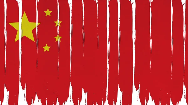 China Flag tinted vertical texture — Stockfoto