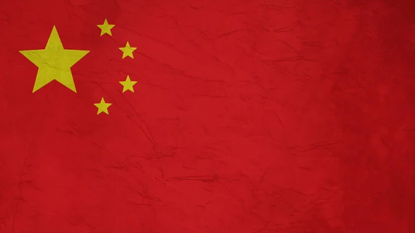 China Flag Crepe Paper texture — Stockfoto