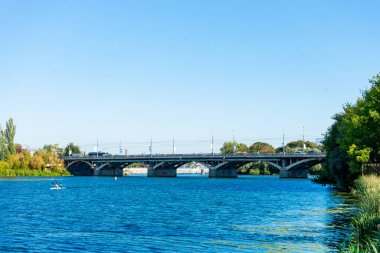 Bridge over the Southern Bug River in Vinnytsia Ukraine.