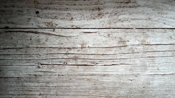 Old Wooden Textured Background Vintage White Wooden Board Cracks — Stockfoto