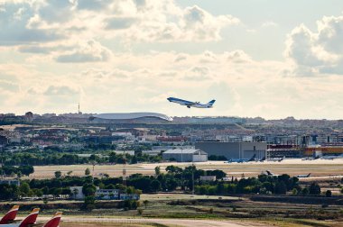 Madrid, İspanya; 09-25-2021: Airbus A330 of the airlines 