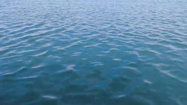 Vidéo Statique Des Vagues Mer Déplaçant Travers Surface Liquide Réfléchissant — Video