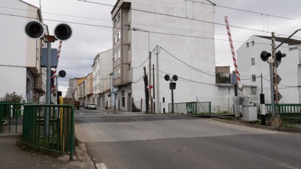 Monforte Lemos Lugo Espagne 2022 Vidéo Mouvement Rapide Fermeture Passage — Video
