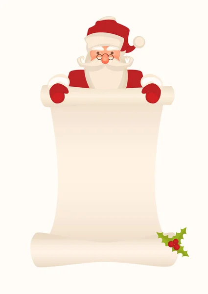 Santa Sign Isolated — Stock Photo, Image