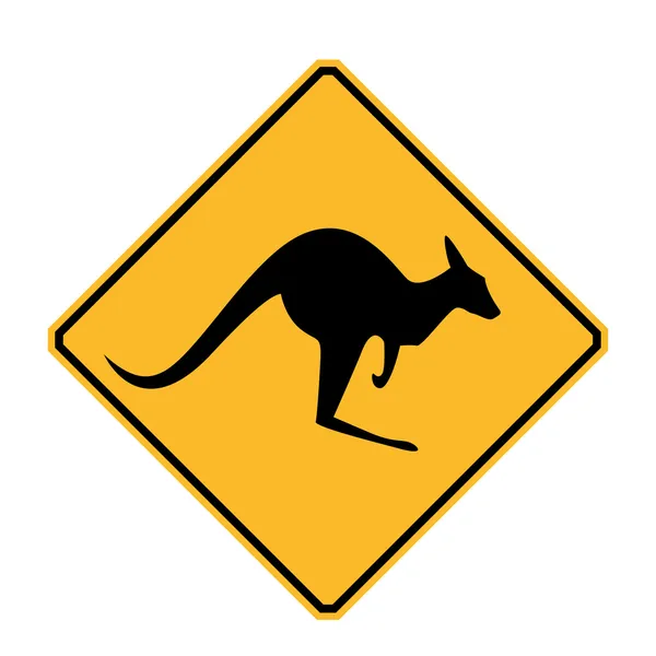 Kangaroo Sign — Stock Photo, Image