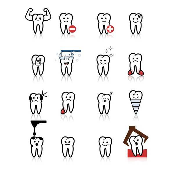 Зубная икона — стоковый вектор