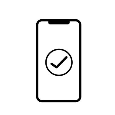 Mobil simgeleri işaretle. Web ve mobil uygulamalar için düz simgeler.