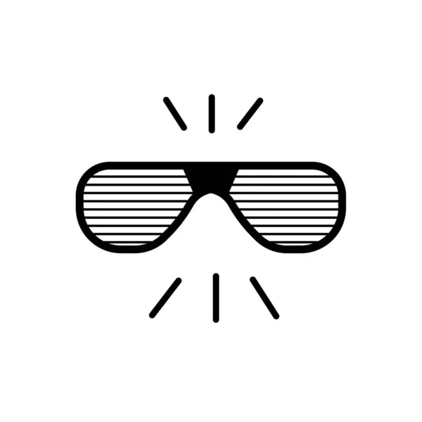 Okulary Przeciwsłoneczne Czarnym Plastikowym Stelażem Białym Tle — Zdjęcie stockowe