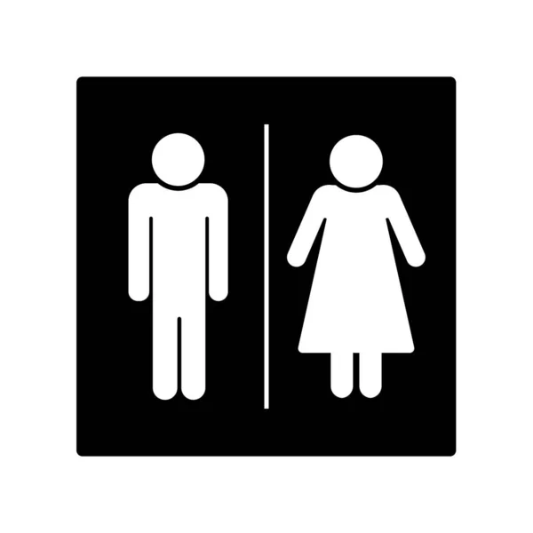 Toilet Icons Man Woman Restroom Bathroom Public Area — Stock Photo, Image