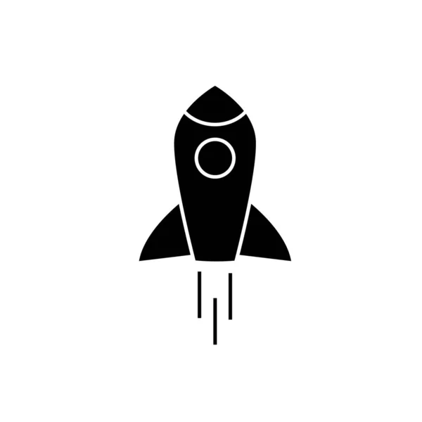 Raket Illustratie Logo Pictogram Sjabloon — Stockfoto