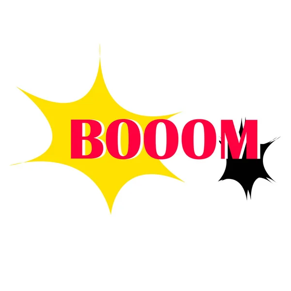 Boom Spark Splash Surprise Wordmark Lettering — Stockfoto