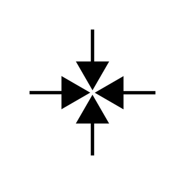 Pfeil Symbol Abbildung Flacher Ausführung — Stockfoto