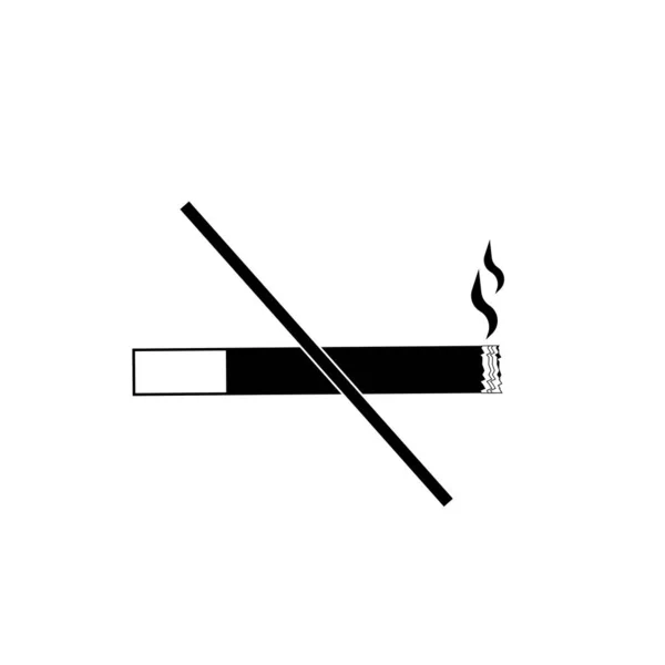 Smoking Icoon Illustratie Logo Template Trendy Stijl — Stockfoto