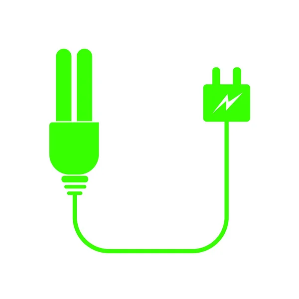 Zielona Koncepcja Ekologicznej Energii Żarówka — Zdjęcie stockowe