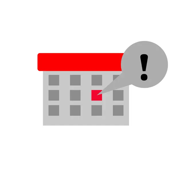 Icono Asignación Calendario Concepto Planificación Ilustración —  Fotos de Stock