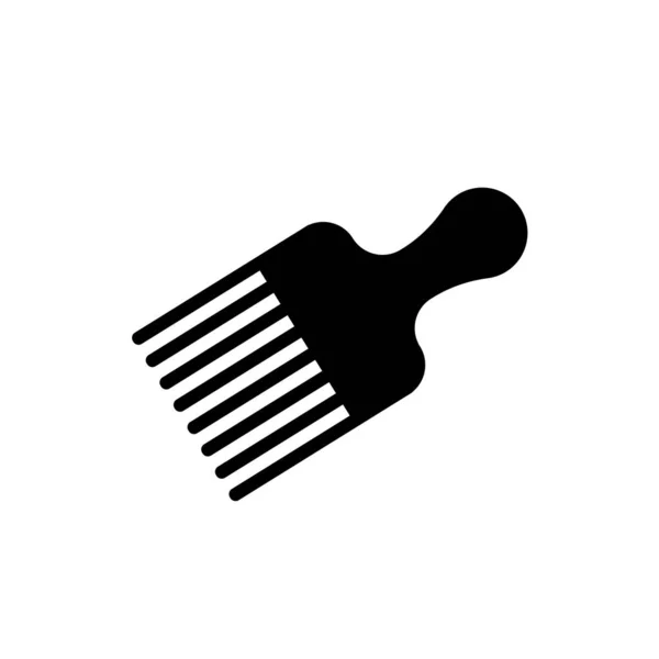 Cabelo Pente Escova Ícone Ilustração Branco — Fotografia de Stock