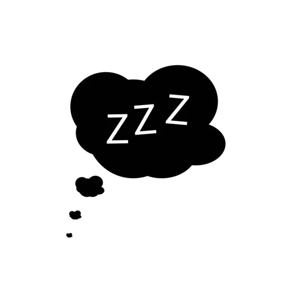 Zzz Concetto Dormire Illustrazione Sfondo Bianco — Foto Stock