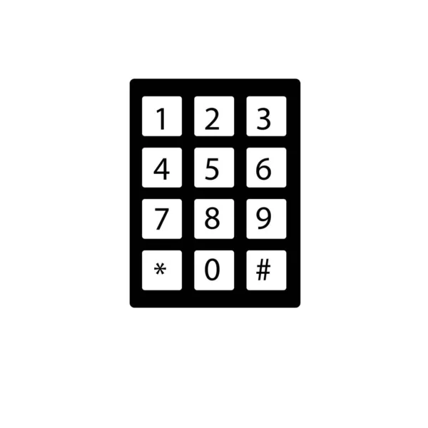 Teclado Discagem Smartphone Com Números Letras Teclado Interface Para Touchscreen — Fotografia de Stock