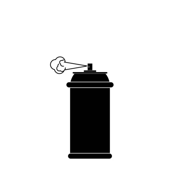 Spray Paint Line Pictogram Illustratie Wit — Stockfoto