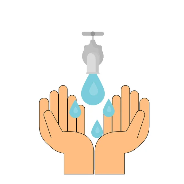 Hands Holding Clean Water Drop Water Help World — Stock Photo, Image