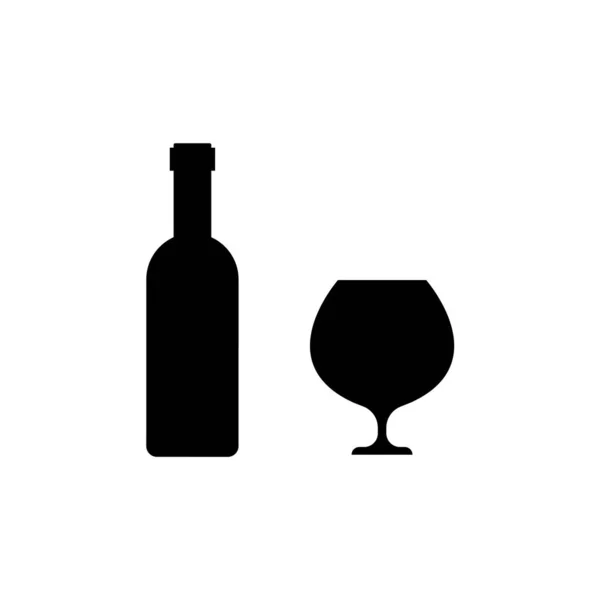 Bicchiere Vino Icona Illustrazione Isolato — Foto Stock