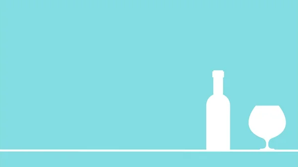 Şarap Cam Ikonu Resimleme Izole — Stok fotoğraf