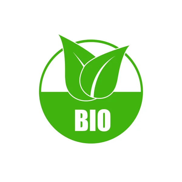 Eco Biologische Voedseletiketten Groen Abstract — Stockfoto