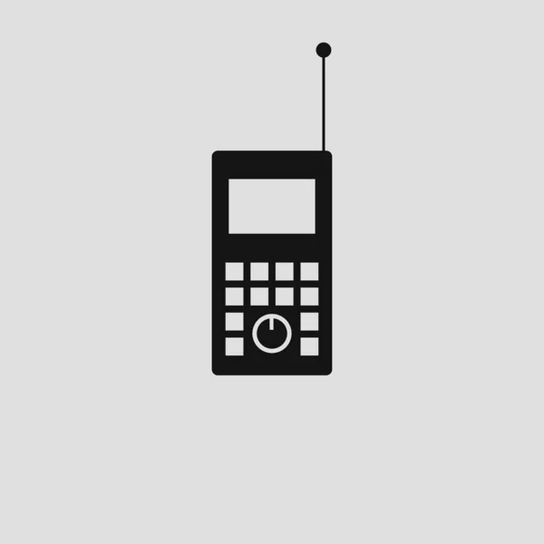 Cellphone Icon Template Old Cellphone Black Solid Icon — Zdjęcie stockowe