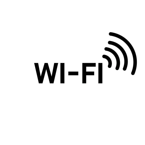 Free Wifi Sign Illustration White — Foto Stock